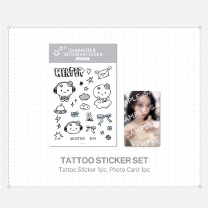 (Preorder) aespa SYNK : aeXIS LINE tattoo sticker set