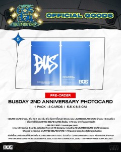 (Preorder) BUS - BUSDAY 2ND ANNIVERSARY PHOTOCARD