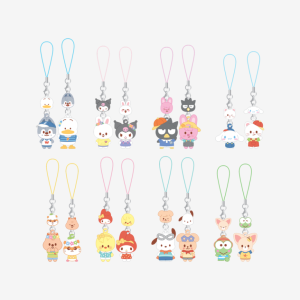 (PREORDER) STRAY KIDS SKZOO X SANRIO CHARACTERS MINI FIGURE COUPLE KEYRING